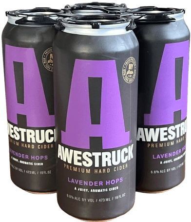 Awestruck Lavender-Hops Cider 4Pk